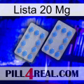 Lista 20 Mg 20